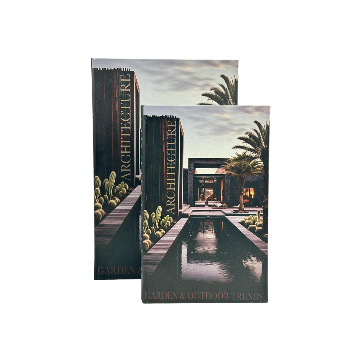 Juego de libros decorativos