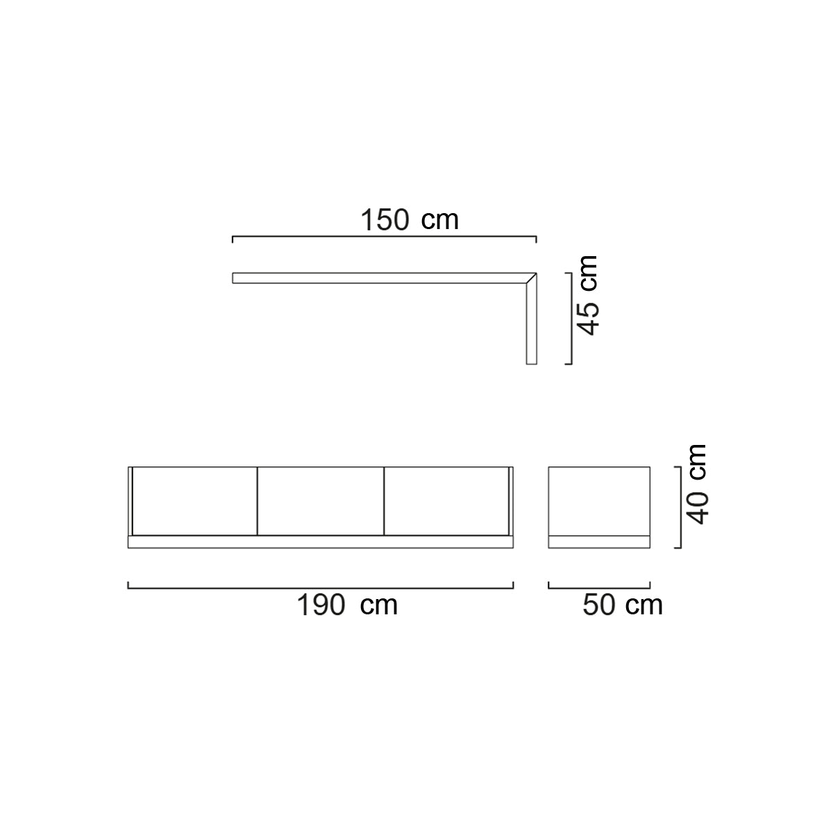 Barcelona Mueble de TV Sub Module