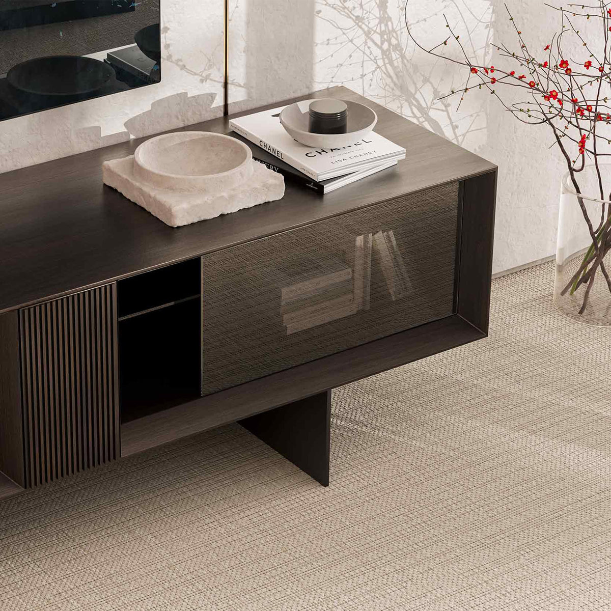 Heritage Dark Mueble de TV Sub Module