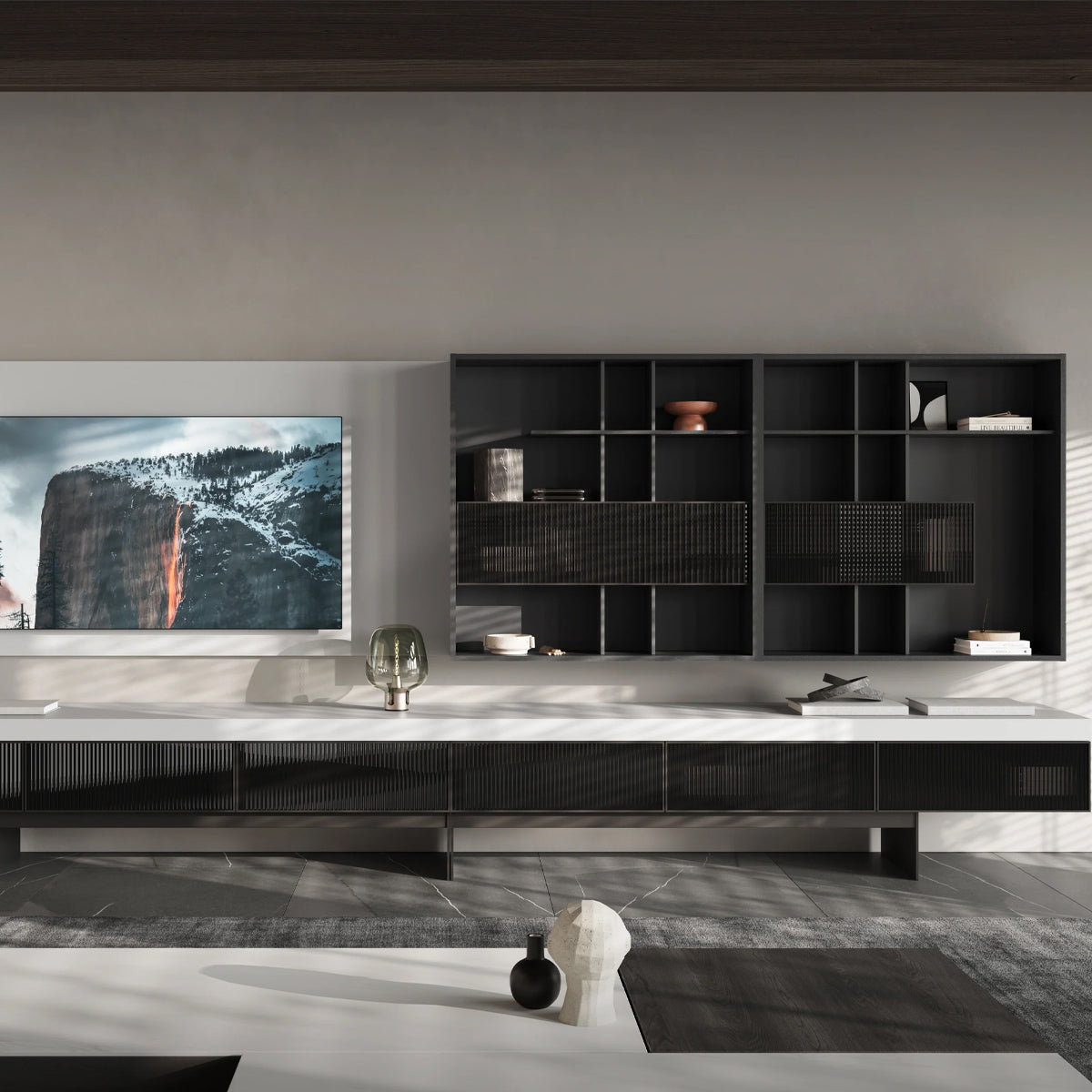 Hiro Ecru Mueble de TV Top