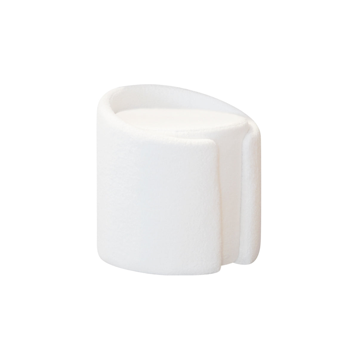 White C Ottoman