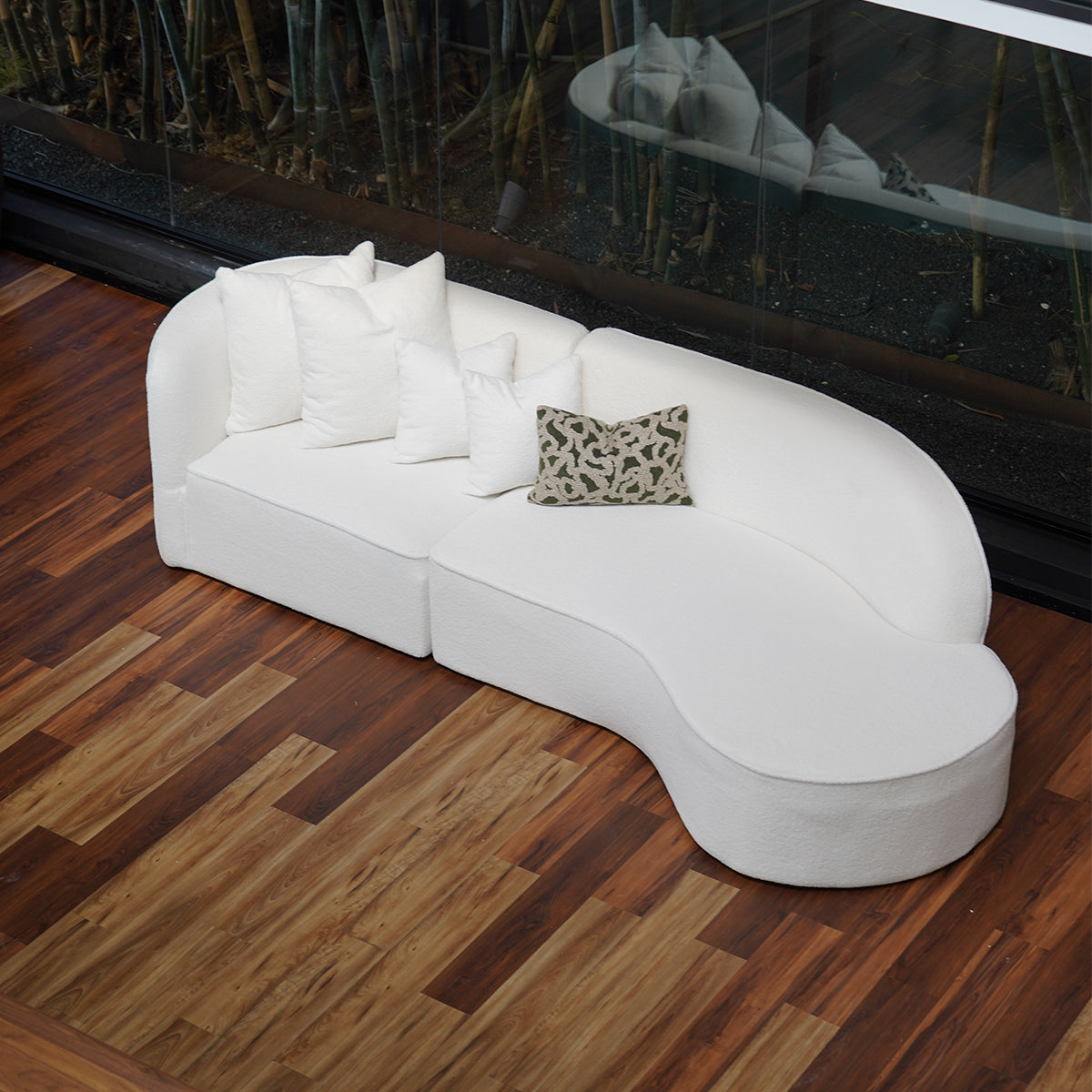 Elegant White Sofá modular