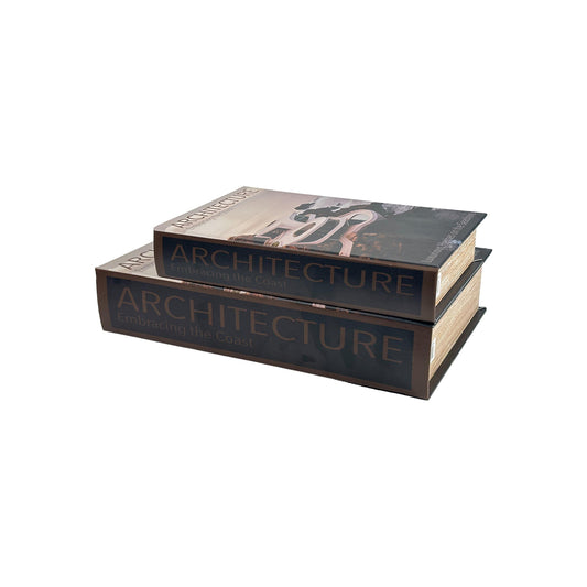 Juego de libros decorativos