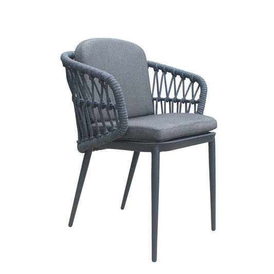 Knot Charcoal Silla de exterior