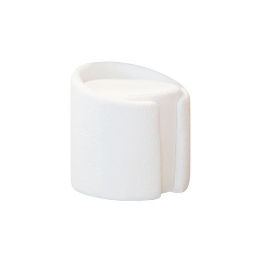White C Ottoman